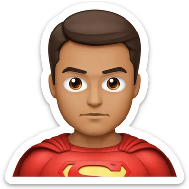 Generate super hero abstract emoji, father in superhero family sticker