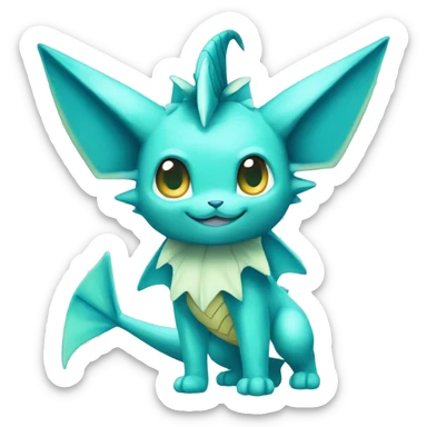 Vaporeon full body sticker