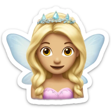 Blonde fairy princess sticker