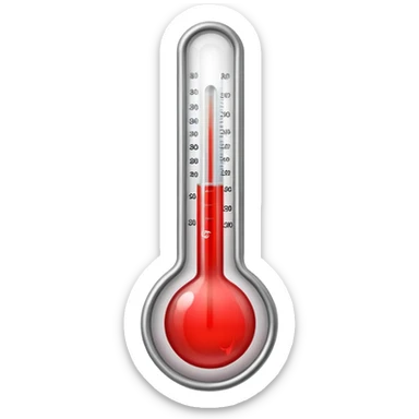 thermometer  with blood sticker