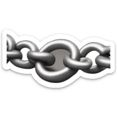 broken chain link sticker