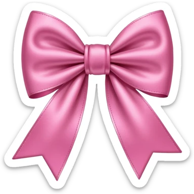 Moño rosa pin sticker