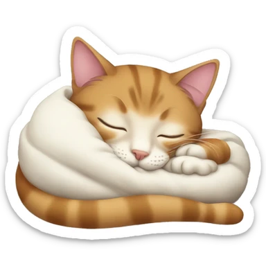 Cat sleep sticker