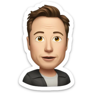 pregnant elon musk sticker