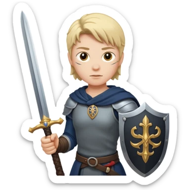 Best holding sword sticker