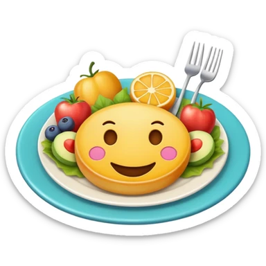 Happy food  sticker