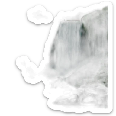 waterfall-film-up sticker