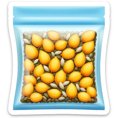 packet of seeds sticker