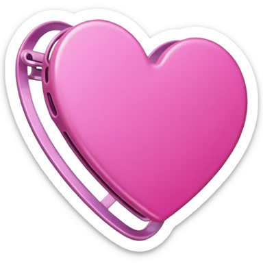 Pink Hair clip sticker