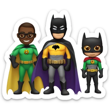 Batman and robin sticker