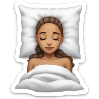 Ariana Grande sleeping sticker