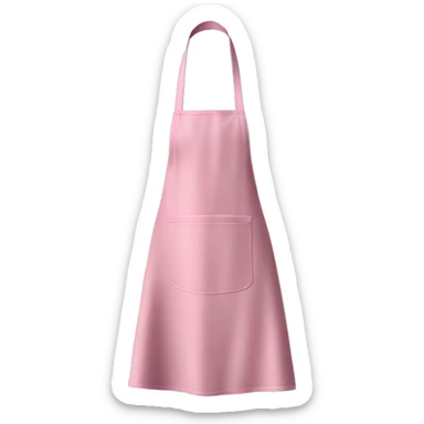 Realistic isolated light pink kitchen apron  sticker