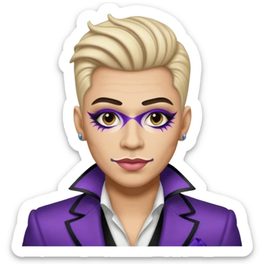 drag king fabulous makeup sticker