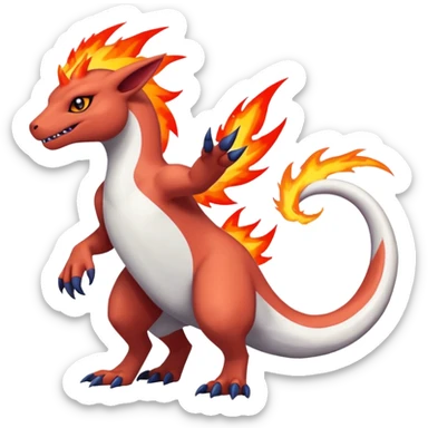 Absol-Salazzle-Typloshion-Salandit-Zangoose-Fusion (full body) sticker