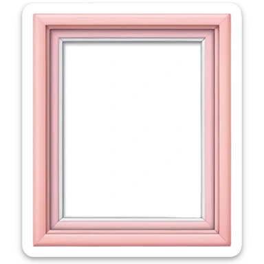 Light pink picture frames  sticker
