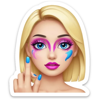 Makeup Finger sticker