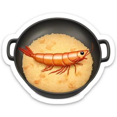a shrimp frying rice  sticker