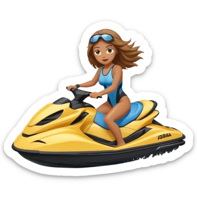 Jet ski mulher sticker