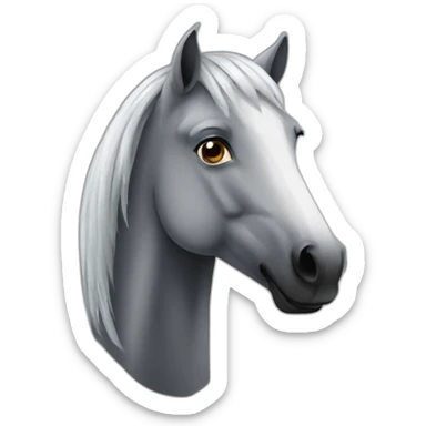 lonh horse sticker