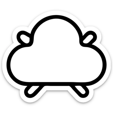 облако 4 выступами sticker