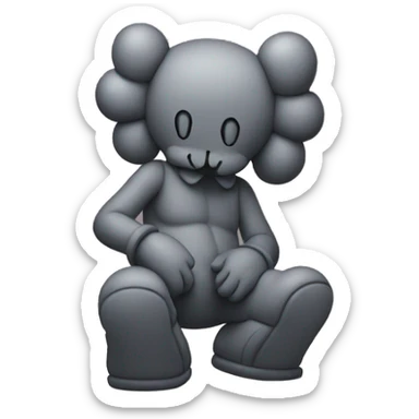 kaws colors sticker