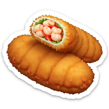 shrimp and crawfish croquette sticker