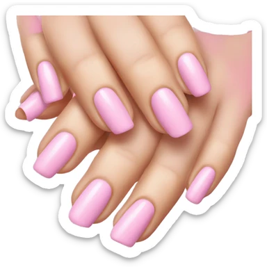 Pink nails sticker