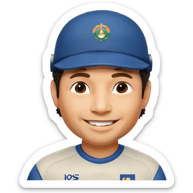 Create emoji of Sachin Tendulkar  sticker