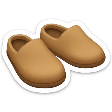 tan slippers sticker