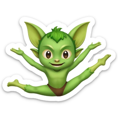 Gremlin doing a cartwheel  sticker