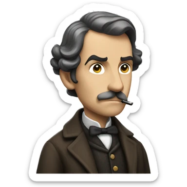 thinking emoji sherlock holmes sticker