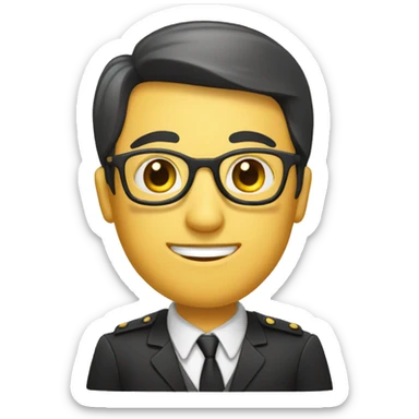 Secrétaire qui prend note sticker