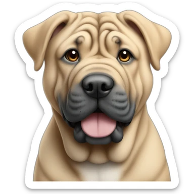 sharpei bleu sticker