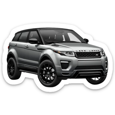 2024 BLACK LandRover evoque with black rims, black trim and black interior  sticker