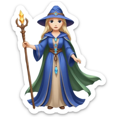 Elegant sorceress – Long dress, staff





 sticker