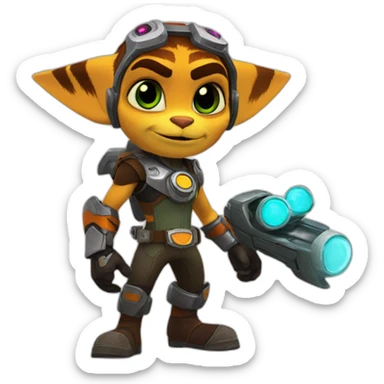 Ratchet and Clank  sticker