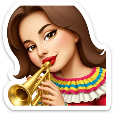 Mariachi Trumpet Player sticker