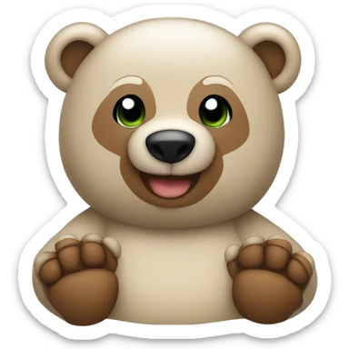 cristmas bear sticker