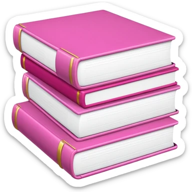 libros rosas sticker