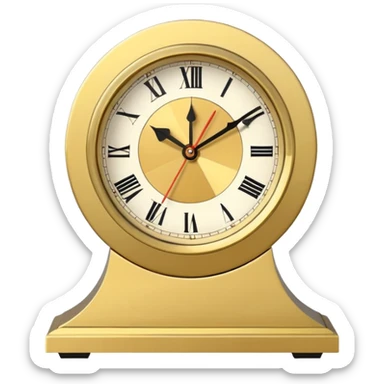 modern mantel clock sticker