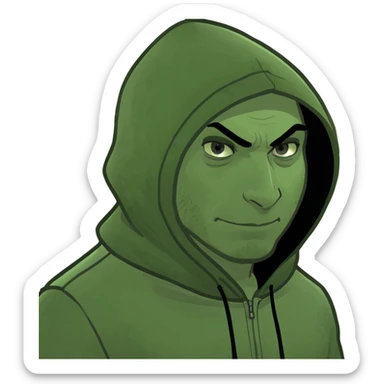 Hood guy  sticker