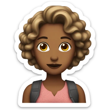 Mujer con pesas sticker