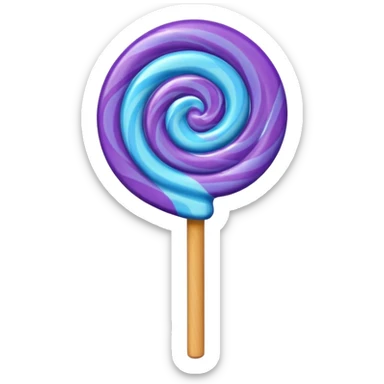 lolipop roxo e azul sticker
