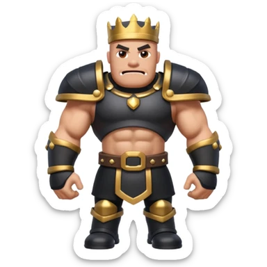 megaknight from clash royale black make it look like him sticker