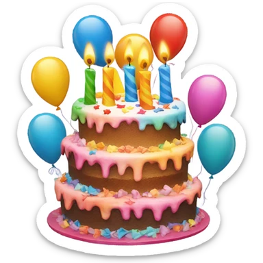 Birthday sticker