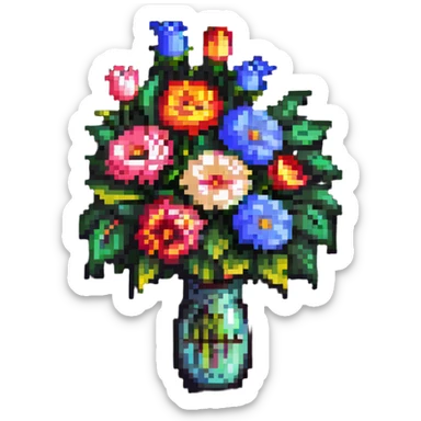 Beautiful bouquet sticker