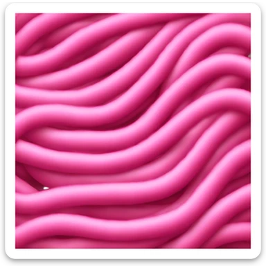 one big pink noodle sticker