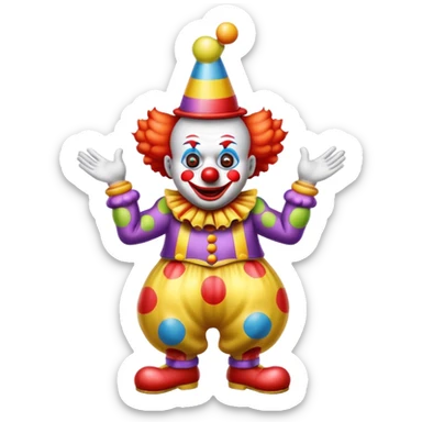 farting clown sticker