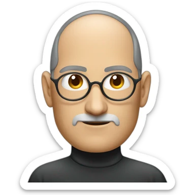 Steve jobs in facebook tshirt sticker