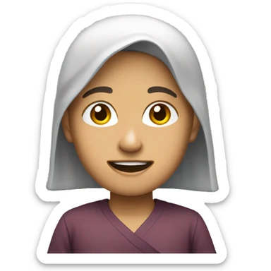 Wajah senang ikut pelatihan sticker